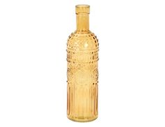 Декоративная ваза-бутыль БЕНЕЗЕТ, стекло, карамельная, 25 см, Koopman International