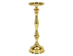 Канделябр РЕ, для свечи-столбика, золотой, 31 см, Koopman International