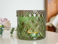 Стеклянный подсвечник-стакан 11 см, Goodwill