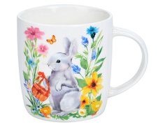 Фарфоровая чашка КРОЛИК С КОРЗИНКОЙ, 370 мл, Koopman International