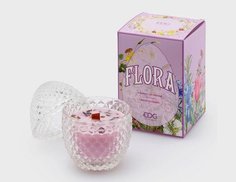 Ароматическая свеча в стакане ФЛОРА: ПИОН И КАССИЯ, 12 см, EDG