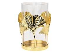 Подсвечник стекло, металл, 15 см, Koopman International