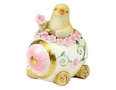 Пасхальная фигурка ЦЫПА В ЯЙЦЕ-АВТОМОБИЛЬЧИКЕ, полистоун, 8 см, Goodwill