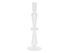 Подсвечник АПАСАН МАТТ, стекло, белый, 22х8 см, Koopman International