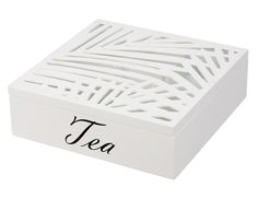 Коробка-органайзер для чая БУАТ БЛАНШ, 24х24 см, дерево, Koopman International