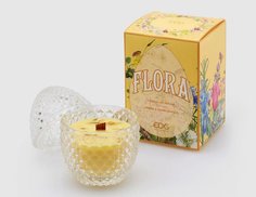 Ароматическая свеча в стакане ФЛОРА: ИМБИРЬ И ТЁПЛАЯ ВАНИЛЬ, 12 см, EDG