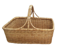 Корзина плетеная, 46х37х28 см, ротанг No Brand