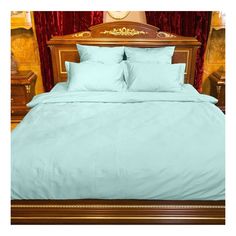 Простыня Wonne Traum Elegance pastel turquas 280 х 280 см хлопок бирюзовая