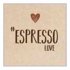 Салфетки бумажные Bouquet eco-friendly Espresso love 2 слоя 33 х 33 см 25 шт No Brand