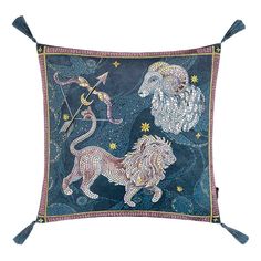 Подушка Togas Элементи-иннис 45 х 45 см полиэстер синяя