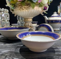 Набор 6 штук Салатник Lenardi Сапфир 14см, фарфор