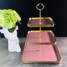 Трехъярусная фруктовница этажерка Lenardi Multicolor фарфор