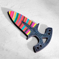 Сувенир деревянный "Тычковый нож", малый, разноцветный, (3шт.) Дарим красиво