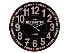 Настенные часы КЕНСИНГТОН, дерево, чёрные, 60 см, Koopman International