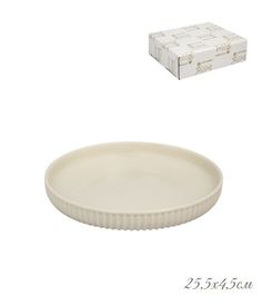Круглая форма для запекания Lenardi 255х45см фарфор