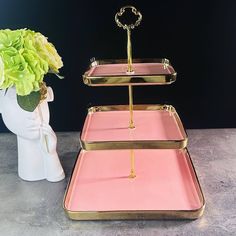 Трехъярусная фруктовница этажерка Lenardi Multicolor фарфор