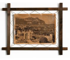 Картина BoomGift Воронцовский дворец Крым гравировка на натуральной коже