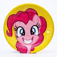 Тарелка бумажная С Днем Рождения, My Little Pony 10 шт. No Brand