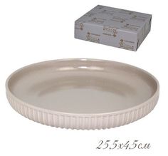 Круглая форма для запекания Lenardi 255х45см фарфор
