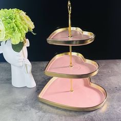 Трехъярусная фруктовница этажерка Lenardi Multicolor фарфор