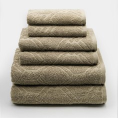 Полотенце Nefertiti Парадайс, оливка, махровое, 70х130см, 340г/м хлопок 100% Нефертити