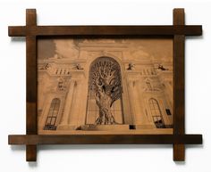 Картина BoomGift Дворец земледельцев Казань гравировка на натуральной коже