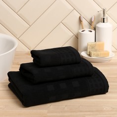 Полотенце LoveLife махровое, 30х60 см, цвет черный