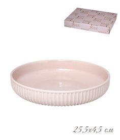 Круглая форма для запекания Lenardi 255х45см фарфор