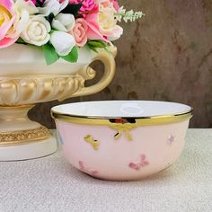 Набор 6 штук Салатник Lenardi Бабочки 15см, фарфор