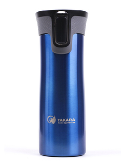 Термокружка Takara 500 мл нержавеющая сталь (синяя)