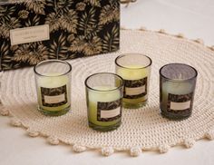 Подарочный набор ароматических свечей LUXURY - ISLAND PALM 4 шт., Koopman International