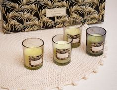 Набор ароматических свечей LUXURY - TROPICAL PARADISE, 6 см, 4 шт., Koopman International