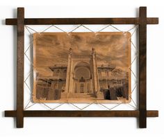 Картина BoomGift Воронцовский дворец Алупка гравировка на натуральной коже