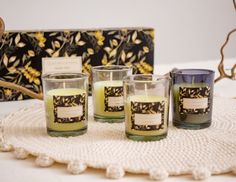 Подарочный набор ароматических свечей LUXURY-JUNGLE SAFARI 6 см 4 шт Koopman International