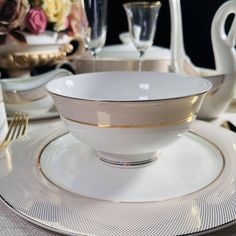 Салатник Lenardi Золотая симфония 15см, костяной фарфор