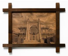 Картина BoomGift Воронцовский дворец Алупка гравировка на натуральной коже