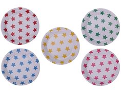 Тарелки одноразовые Koopman International Весёлые звёздочки бумажные 23 см, 10 шт