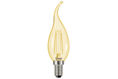 Светодиодная лампа General Lighting Systems FIL Свеча на ветру CWS-7W-E14 золотое стекло 6 Tech Krep