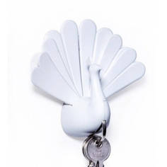 Ключница Qualy Peacock белая QL10193-WH