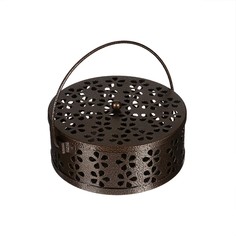 Подставка под спирали Greengo от комаров, с крышкой, металл, бронзовая