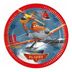 Тарелки одноразовые Procos Disney Planes 2 бумажные 23 см 8 шт