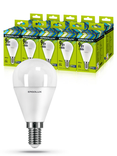 Набор лампочек Ergolux LED 9W 6500K E14 10-13175