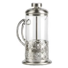 Френч-пресс BAROUGE Light, стеклянный, цвет серебро, 350 мл BF-712/60 BF-712 350 мл/фрэнч