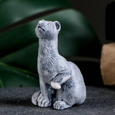 Сувенир "Соболь сидящий" 8см Сувениры из мраморной крошки