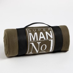 Плед "Этель" Super man 130х150 см, 100% п/э, флис 160 гр/м2
