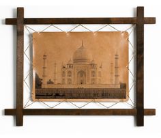 Картина BoomGift Тадж-Махал, Индия, натуральная кожа