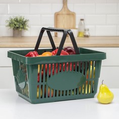 Корзина для покупок, 42,5x30x22,5 см, цвет МИКС Alternativa