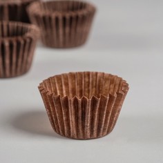 Форма для выпечки коричневая, 2,2 х 1,6 см (2000 шт) No Brand