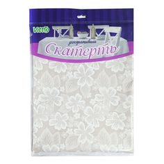 Скатерть для стола Vitto с тиснением Цветы 130 х 110 см из ПВХ на тканевой основе