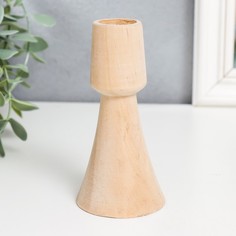 Подсвечник Север натуральный дерево 11х5,5х5,5 см No Brand